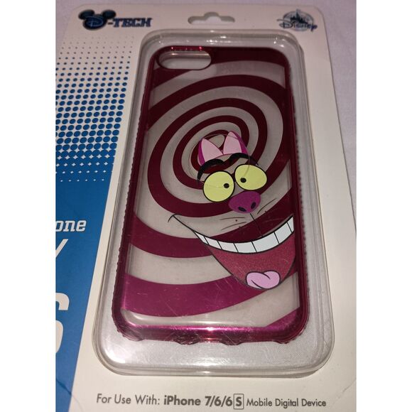 DISNEY PARKS: Pink iPhone 6/7 Case (Alice in Wonderland - Cheshire Cat) (NWT) - Picture 3 of 4